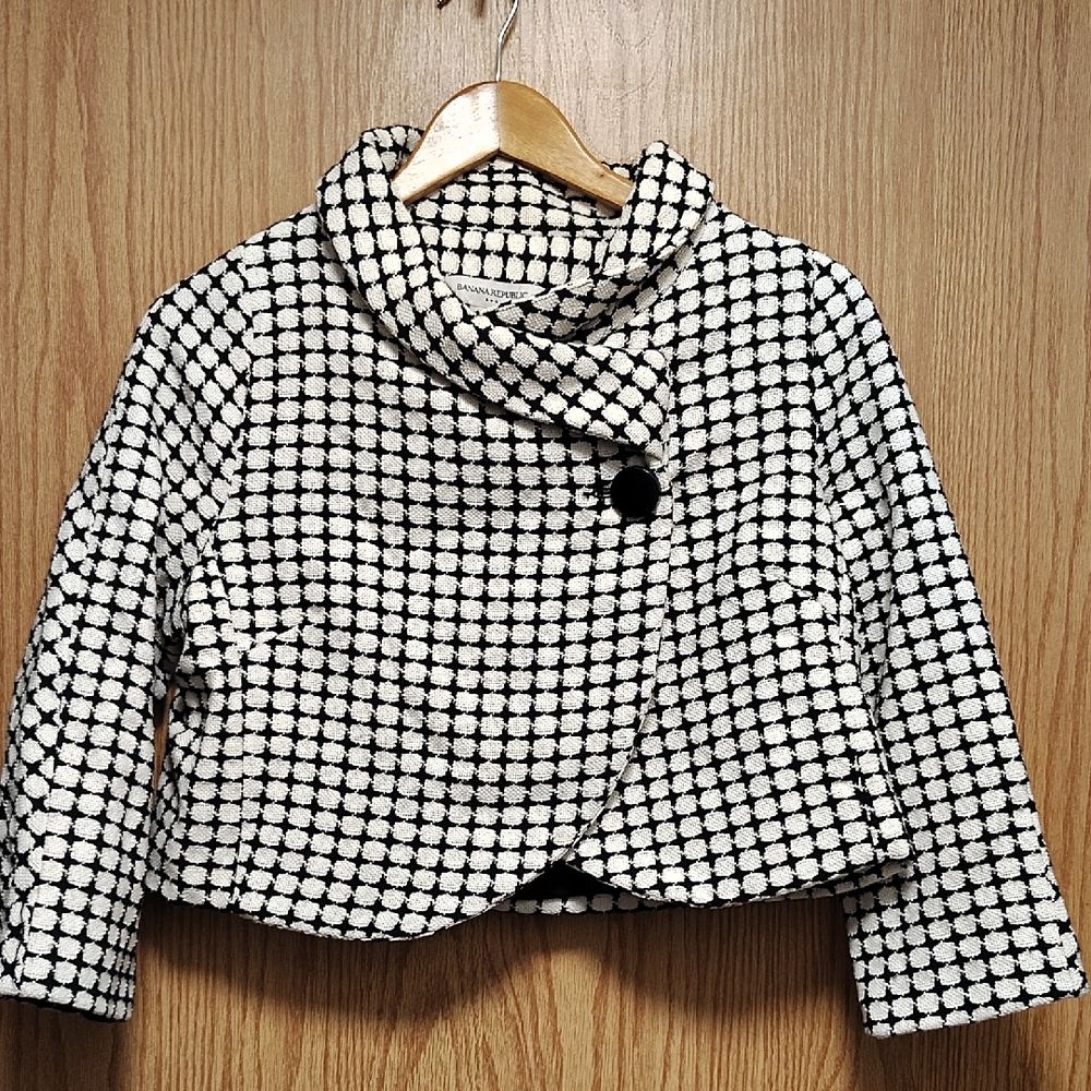 Banana Republic Monochrome Patterned Blazer